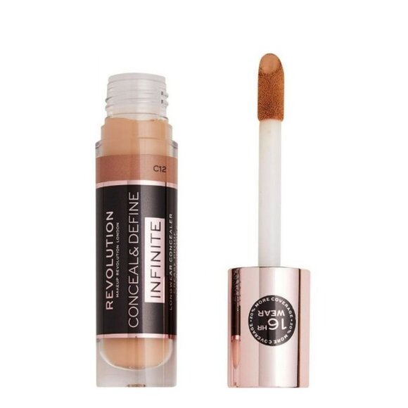 Revolution Conceal Define Infinite Longwear Full-Coverage Concealer C12 16-Hr - Picture 1 of 5